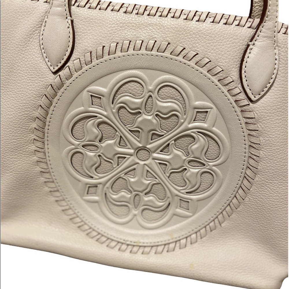 New Stunning Winter White Brighton Leather Purse